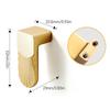 Gold Furniture Handles Zinc Alloy Versatile Easy To Install In Any Room For Hotel Suite