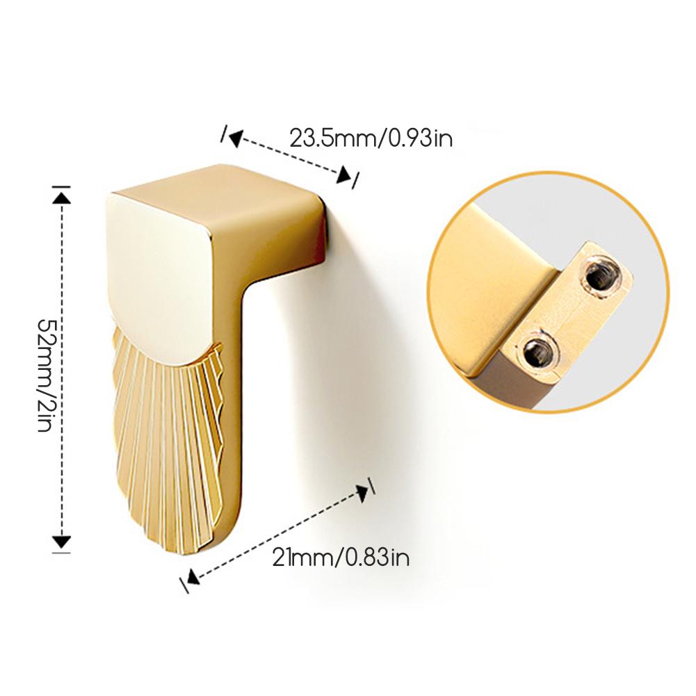 Gold Furniture Handles Zinc Alloy Versatile Easy To Install In Any Room For Hotel Suite