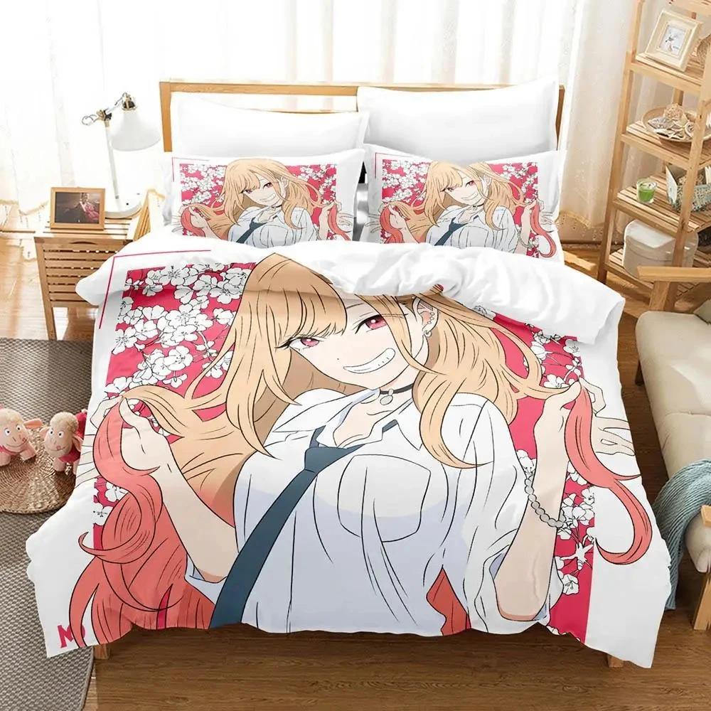  Marin Kitagawa Single Adult Boys Bedroom Duvet Cover Set Anime Bedding Set Double King Size Quilt Cover Pillowcase