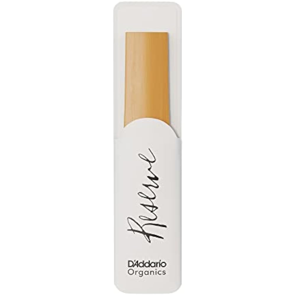 D'Addario WoodWinds Daddario Reed Tenor Saxophone USDA Organic Certified RESERVE ODKR0535 [Hardne...