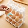 3 Layer Foldable Egg Storage Box Organizer For Refrigerator Refrigerator Side Door Kitchen Egg Organizer Holder Food Storage