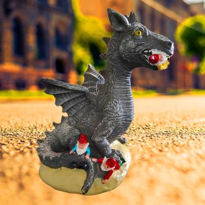 Dinosaur Wounding Creative Resin Crafts Courtyard Garden Interesting Green Plants Decoration Home Desktop Small Ornaments