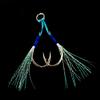 Metal Jig Double Hooks High Carbon Steel High Tensile Force Metal Jig Tail Assist Hooks Antirust With Barbs