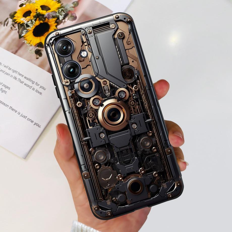 For Motorola Moto G50 5G G51 G52 G53 G54 Back Case Soft Silicone Transparen Bumper With Flower Butterfly Print Phone Coque Capa