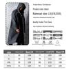 Imperméable noir à capuche pour homme, taille XL, en EVA – Protection intégrale contre la pluie et les intempéries