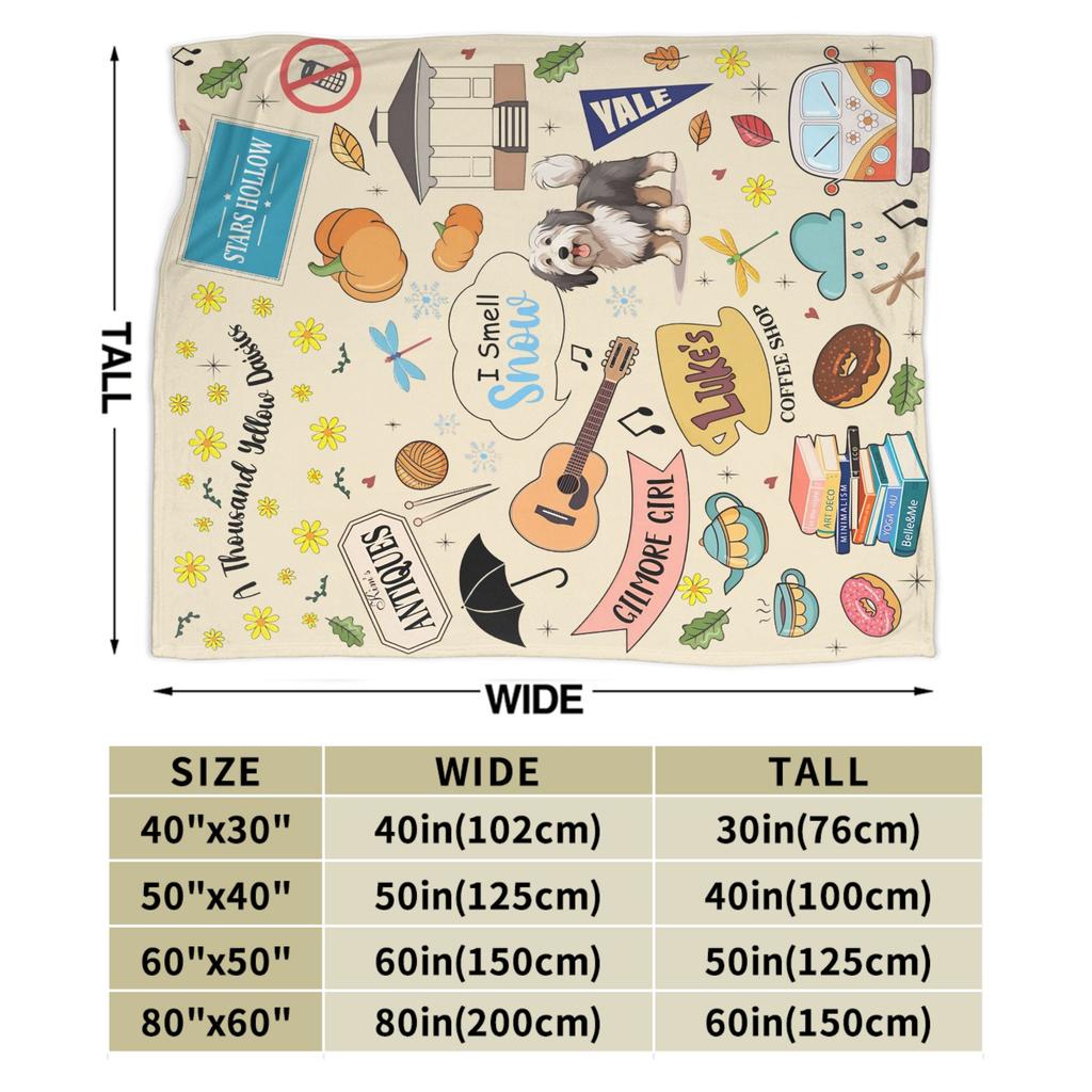 Gilmore Girls Decke Flanell Winter Multifunktionale Leichte Dünne Überwurfdecke für Sofa Schlafzimmer Teppichstück
