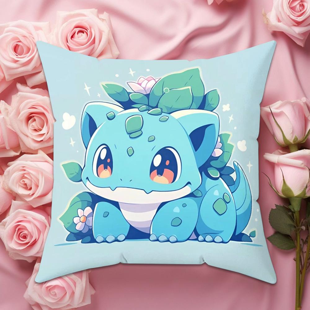 1PC Cartoon Cute Pok é mon Pillowcase Sofa Furniture Decoration Double sided Printed Pillowcase Cute Decorative Gift