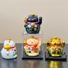 Solar-Powered Mini Maneki Neko: Cute Desktop Ornament & Housewarming Gift