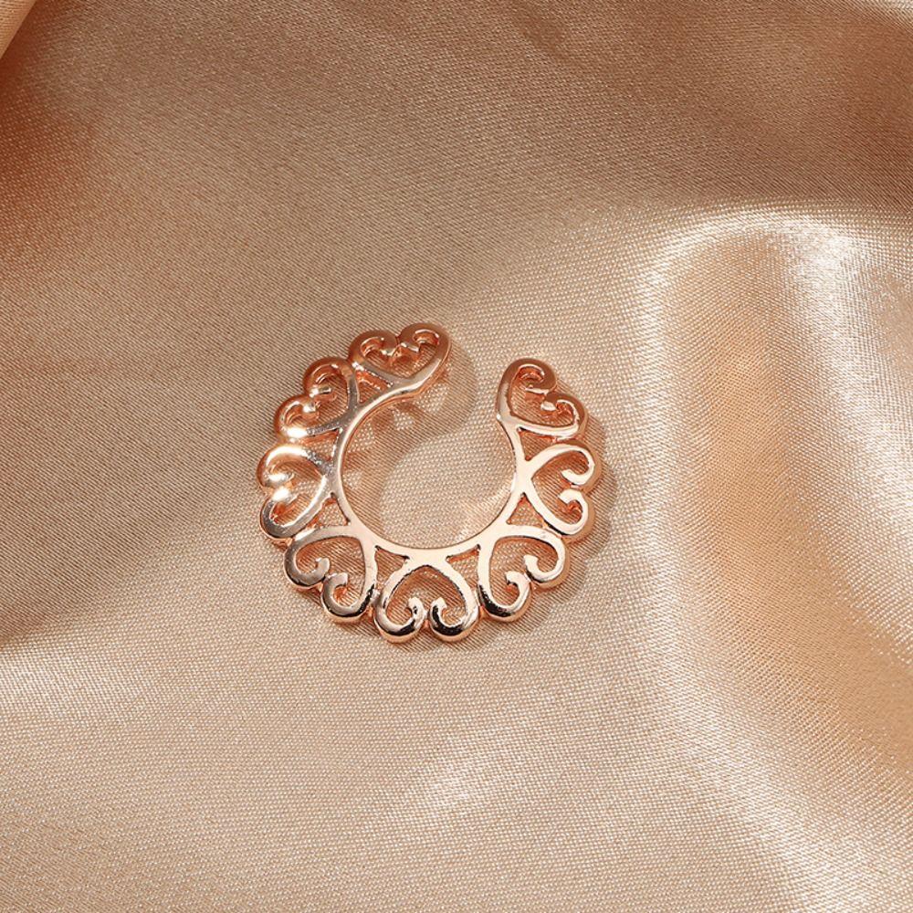 

Love Round Faux Nipple ring Electroplating Personalities Woman gold-a