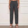 Women S Solid Color Slim Fit Casual Pants With Pockets Long Length