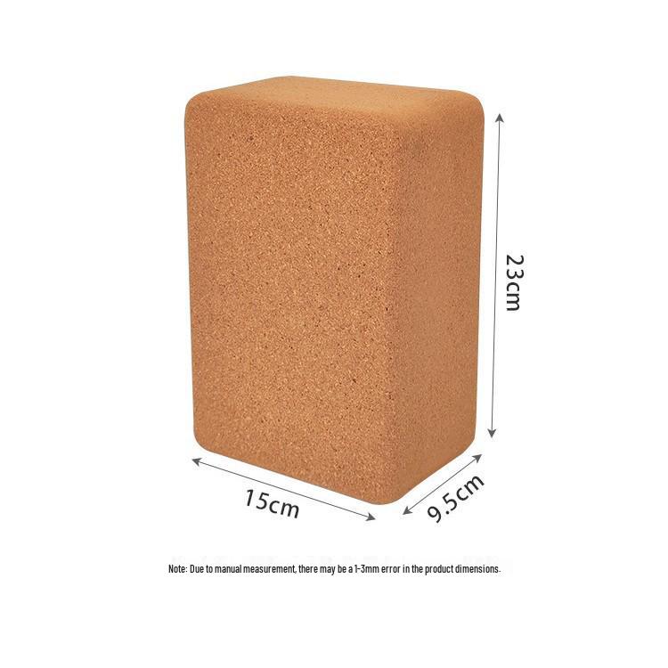 High-Density Cork Yoga Bricks for Adults - Dance Practice, Yoga Stretching & Leg Pressing Aid