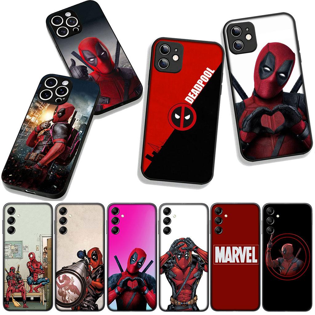 Marvel Deadpool Superhero Case for Samsung Galaxy A25 A37 A57 A12 A14 A31 A41 A50 A51 A70 A71 A72 A21S A04 M15 Note 20 9 8 10