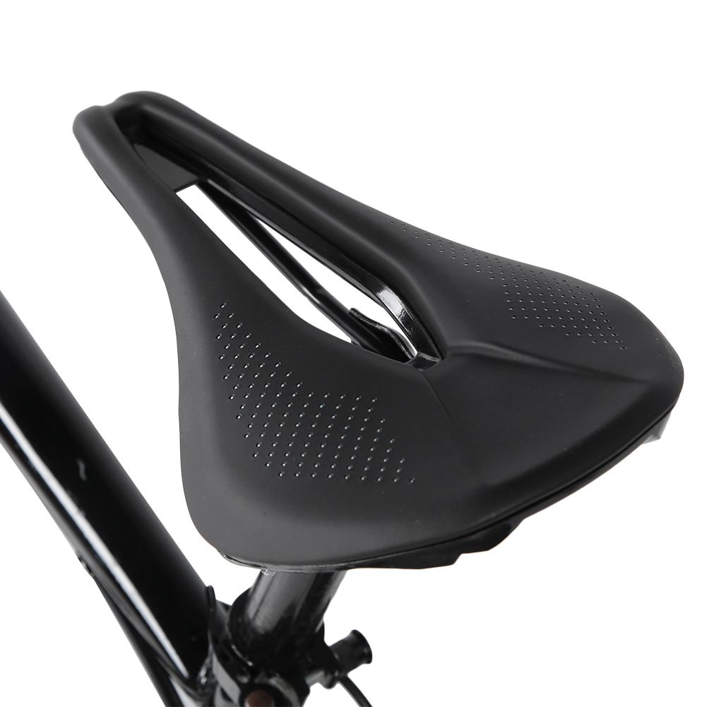 PU Black Road Mountain Bike Bicycle Soft Hollow Cycling Saddle Cushion Pad Seat