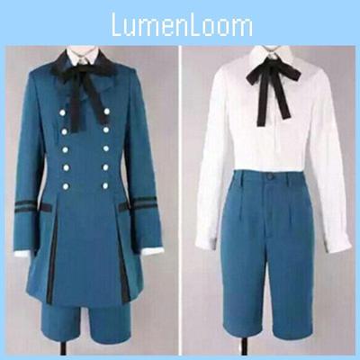 Prachtig Unisex Black Butler Ciel Phantomhive Kostuum Set Voor Halloween Feesten