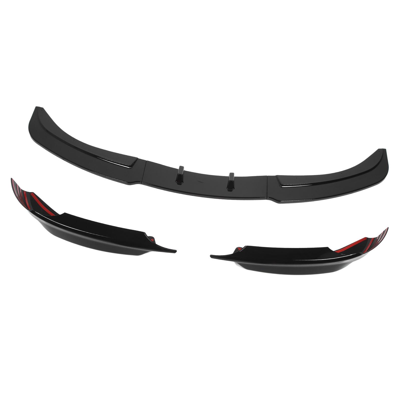 

5 Pcs Front Bumper Lip Spoiler Canard Lip Chin Splitter Diffuser Body Kit for 3 Series E90 E91 2005 to 2008