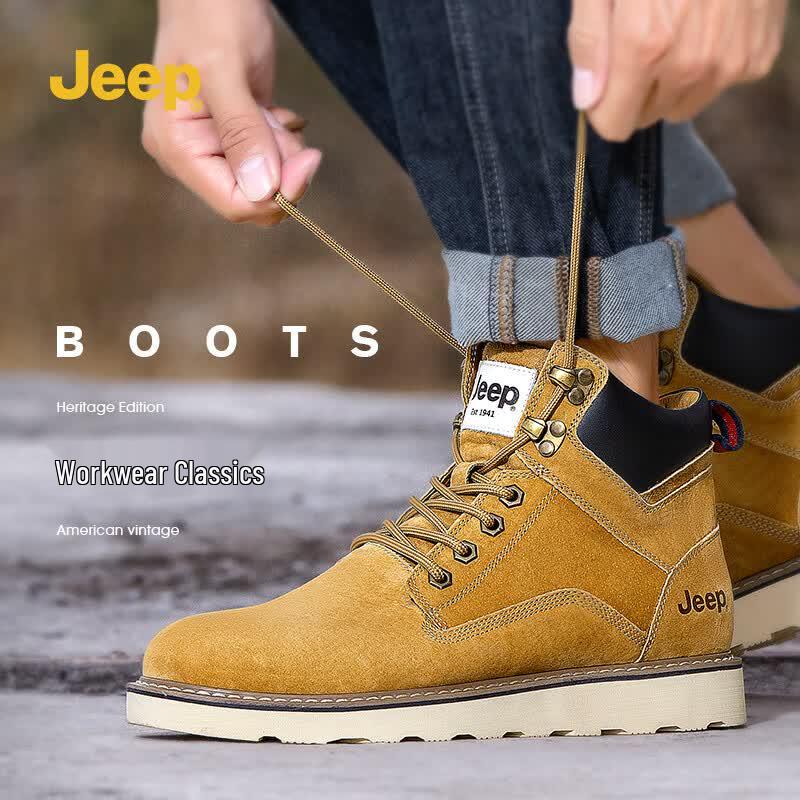 Jeep Men's Breathable Martin Desert Work Boots