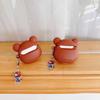 Cute Dropout Bear AirPods Pro Apple Bluetooth Headset Case 2/3/4 Generation Cartoon Silicone Protective Case