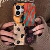 Retro Leopard Pattern Stitching Phone Case For iPhone 17 16 Pro Max 15 14 13 12 11 16 Plus 16E 17 Air 17 Shockproof Bumper Cover