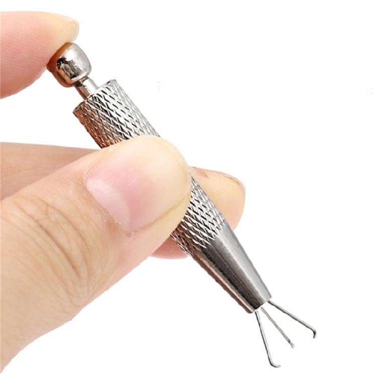 Professional Jewelry Clamp Stainless Steel Diamonds Picking Tool Portable Diamonds Setting Clamp Stainless Steel Texture