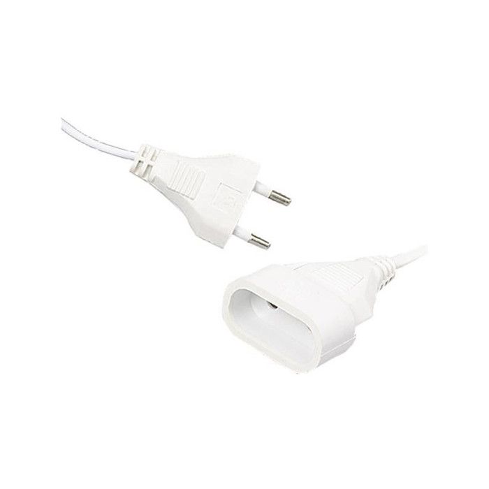 Rallonge électrique - LE SITE DE LA PIECE - 6A - 5M - Intérieur - Blanche