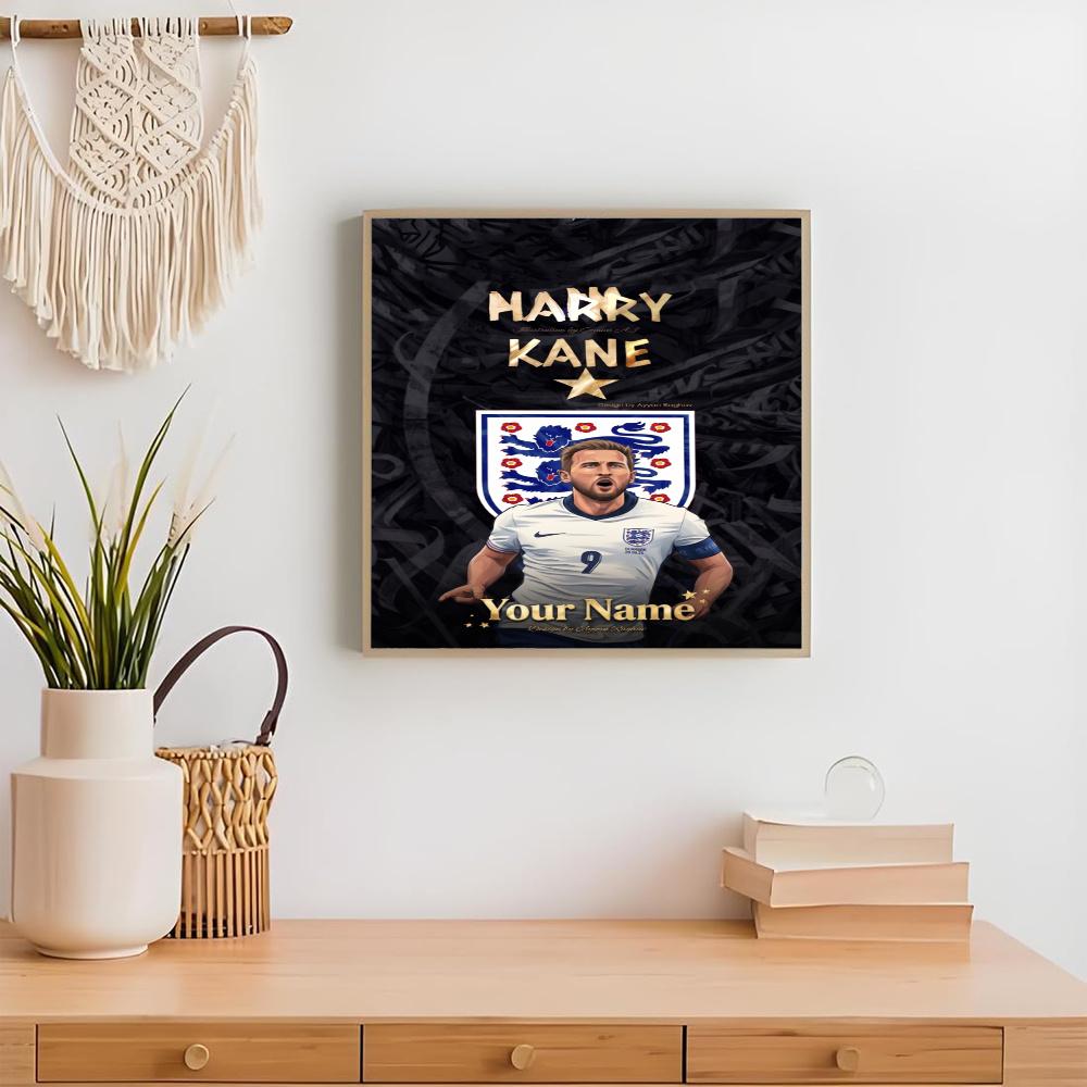 Harry Kane Personalized Text Diamond Painting Round Diamond Mosaic Rhinestones Diamond Embroidery Craft Kit Wall Decor Without Frame