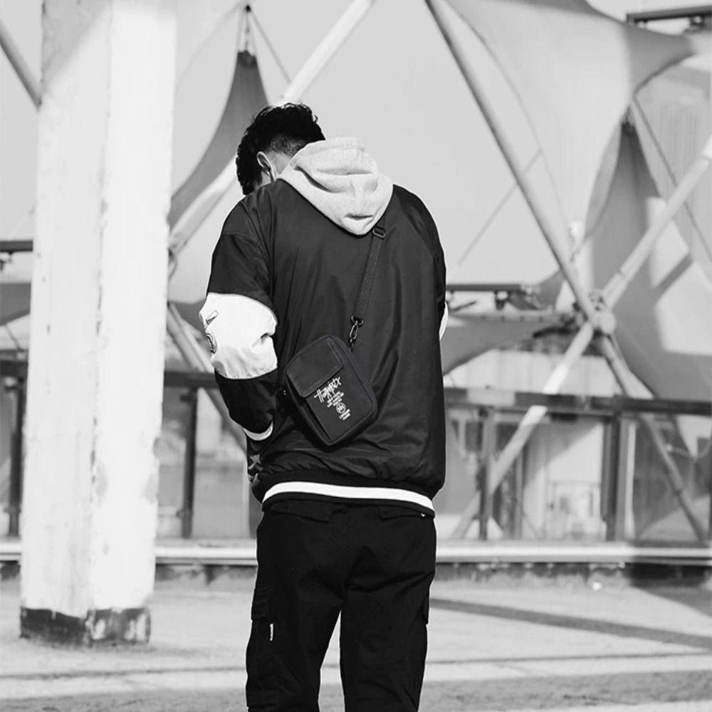 Wallets Men Sling Bag Zippers Shoulder Chest Bag Fashion Design Mini Crossbody Bag  Male