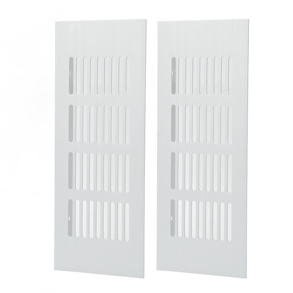 Vent Grille Heat Dissipation Aluminum Alloy Silver Rectangular Ventilation Grille Cover for Cabinet Closet RV