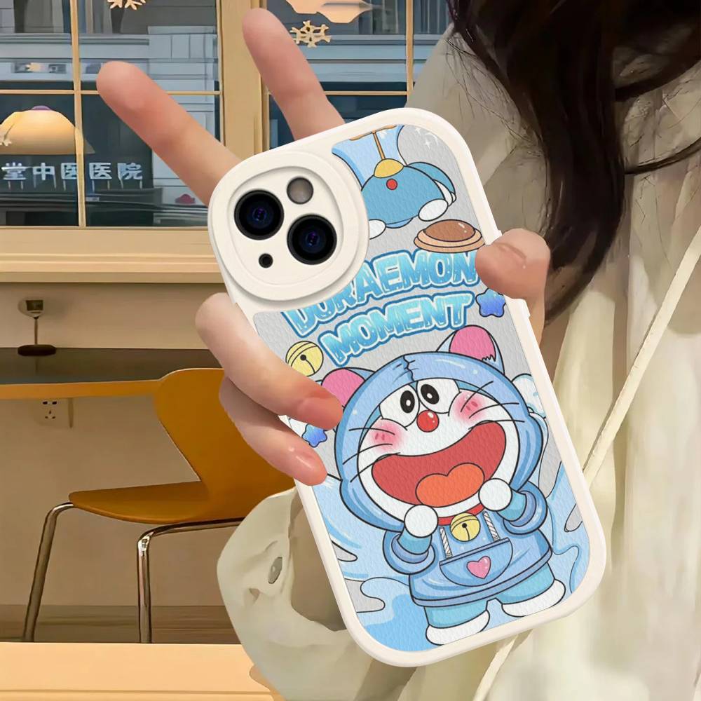 Hot Classic D-Doraemons Cartoon Phone Case Hard Leather For IPhone 14 13 16 Mini 15 14 11 12 Pro Max Plus Fundas