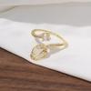 Enamel and Diamond Tulip Adjustable Gemstone Ring for Women - Durable, Non-Fading, High-End Exquisite Design