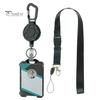 Kortholder Kraftig Uttrekkbar ID-badgeholder med Anti-mist Breakaway Lanyard Uttrekkbar Nøkkelring Karabinkrok Hardt Skall Kortlomme