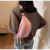 Cotton Pouch Bag For Girls With Zipper Closure And Phone Pocket For Casual Travel
