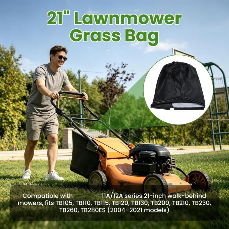 21 Zoll strapazierfähige Polyester-Grasfangsack geeignet für Bilt und andere Rasenmähermodelle