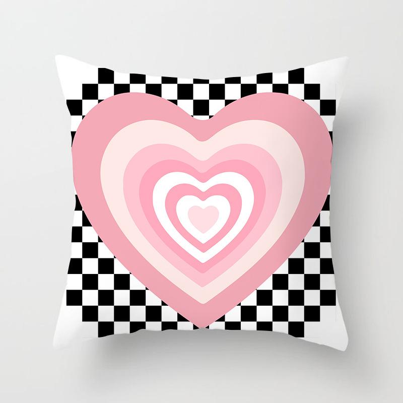 Nordic Ins Style Small Fresh Pillowcase Abstract Plant Flower Scenery Sunset Car Sofa Cushion Cushion Cover