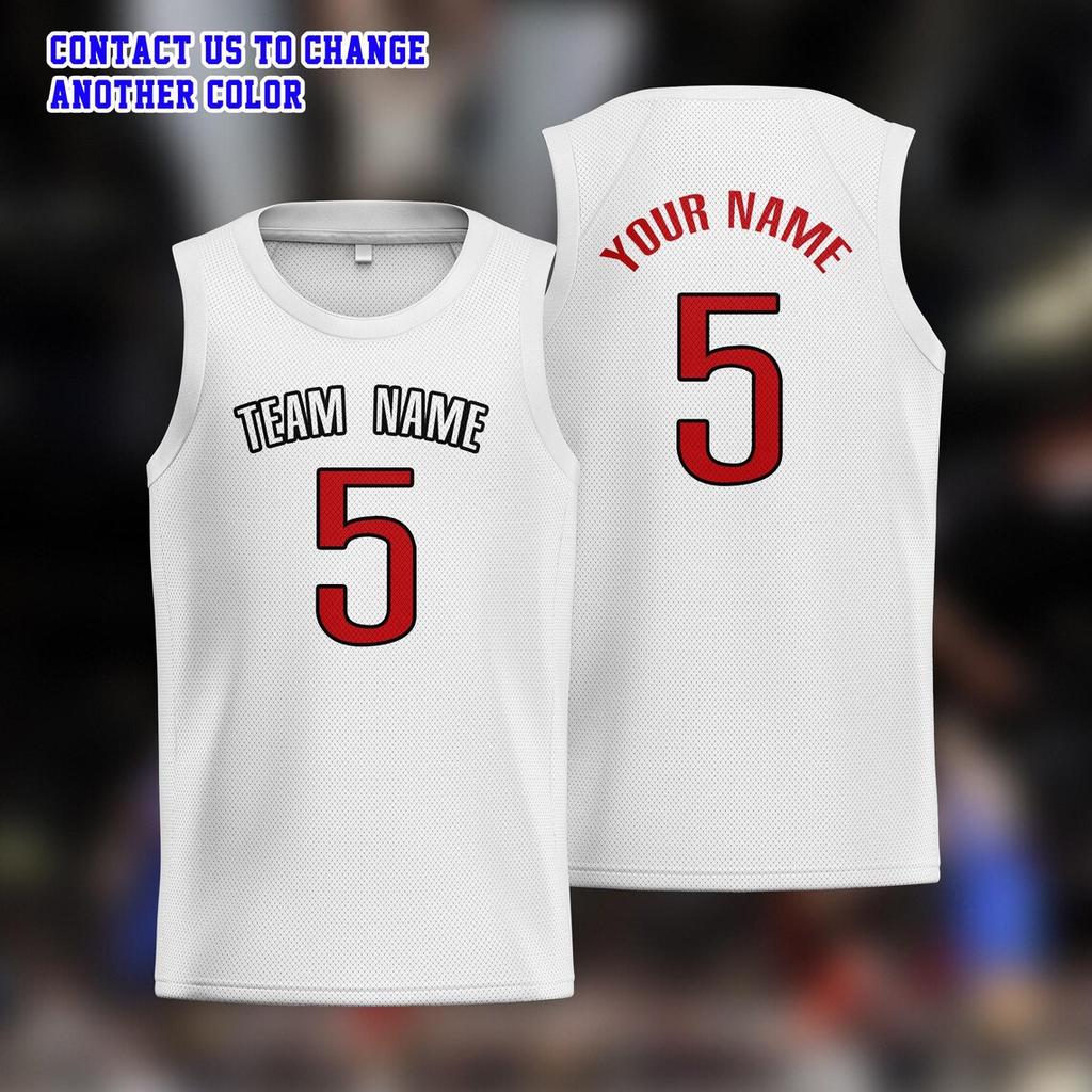 Personalized Basketball Uniform Custom Diy Team Name Number Quick Dry Sports Tank Top For Men Women Street And Daily Tranning