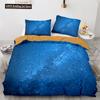 Set Copripiumino Cielo Notte Spazio Universo Stelle Nebulose Luna Set Biancheria da Letto Decorativo King Twin Size Copripiumino in Poliestere