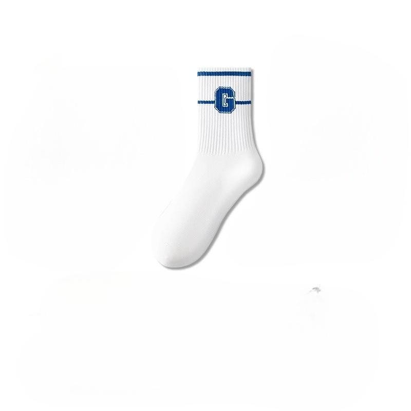 Men's Mid-calf Summer Thin, Pure Cotton, All-cotton Anti-odor, Teenagers, Students, Sports Trend Basketball