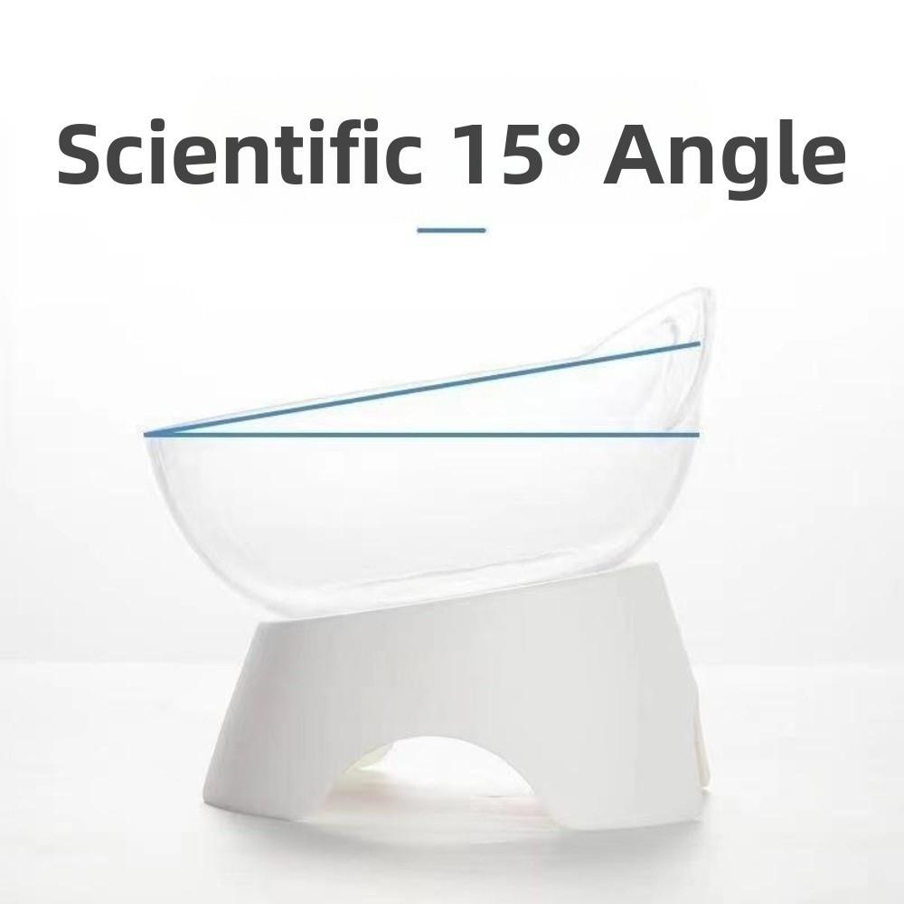 Stand Base Anti Spill  Cat Bowls Orthopedic Design Elevated Bowls Set  Puppy Feeding