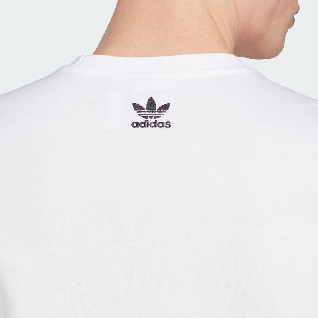 adidas Originals New Age Tee With Letter Shoe Print Round Neck Sports Short Sleeve Men Tops White IC8871