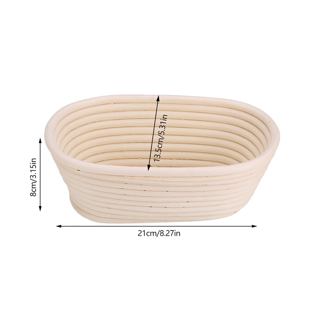 Panier de levage Banneton en rotin naturel non blanchi fait main Kit de pâte à pain