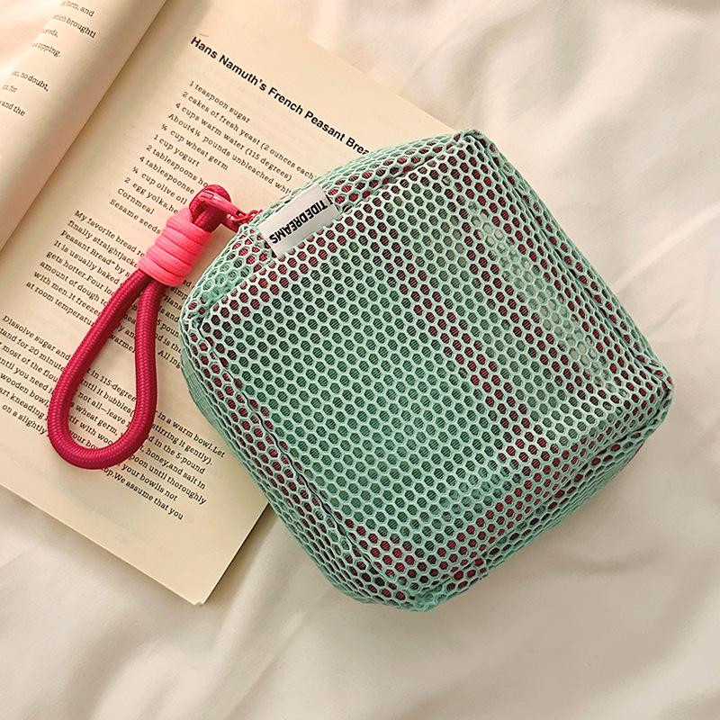 Mini Mesh Travel Toiletry & Makeup Storage Bag