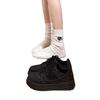 Fashion 2025 New Sports Fashion New Black Women's Shoes Autumn Casual Board Shoes Height Increasing Versatile Trendy Shoes for Women
