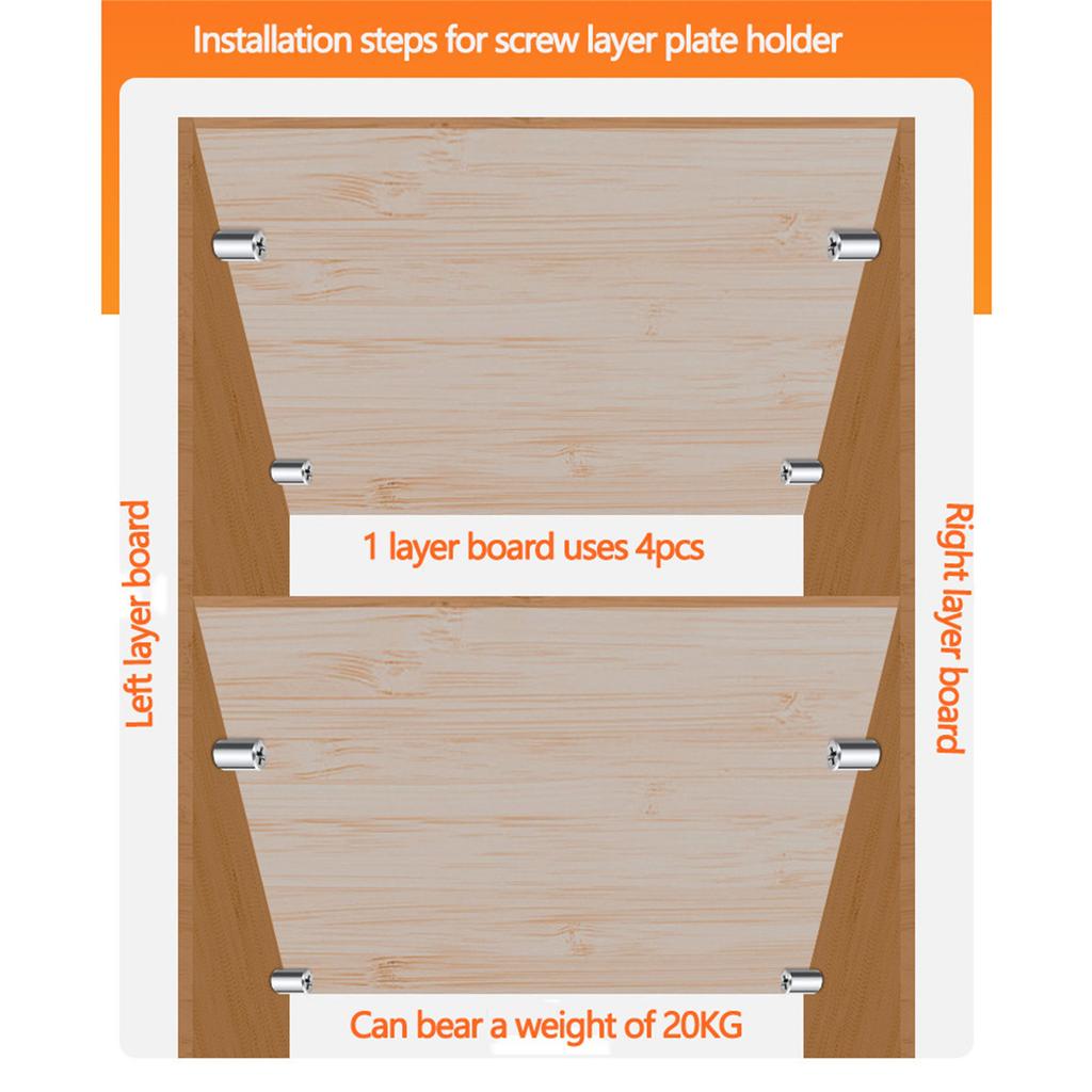 10/50 szt. Wkręty samogwintujące Uchwyt płyty warstwowej Wkręty mocujące Stojak do przechowywania w szafie Wkręty do przegród Kołki wspornikowe do półek