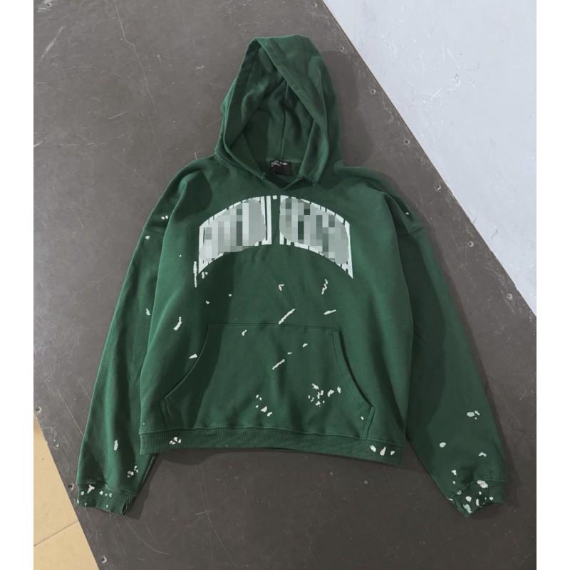 Túlméretezett mosott pamut kapucnis pulóver betűnyomattal Uniszex Streetwear Őszi alkalmi pulóver