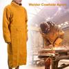 Cowhide Leather Welding Work Clothes Long Sleeve Welding Apron Durable Welding Suit  Safety Gear