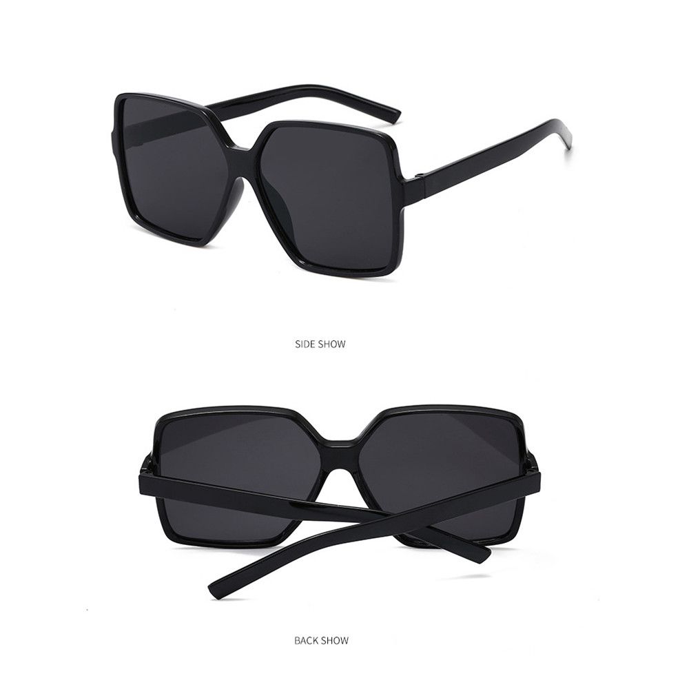 Women Men Big Frame Fashion Vintage Oversized Sunglasses Square Sun Glasses Fashion Shades UV Protection