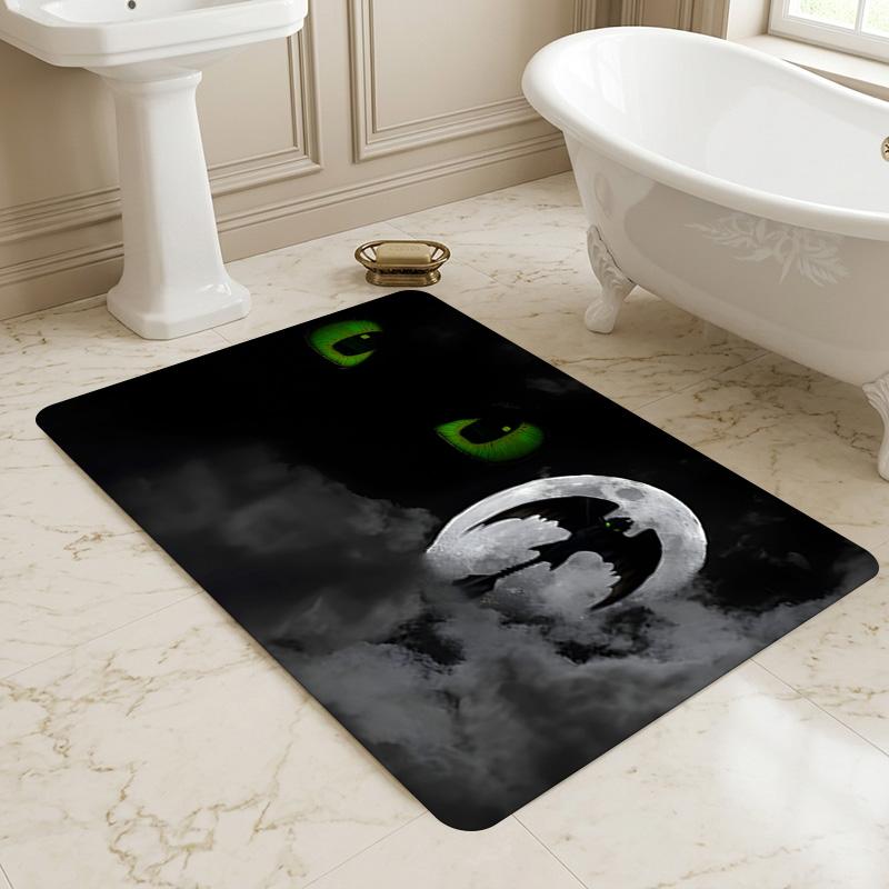 Bat Moon Living Room Non-Slip Area Rug Soft Carpet for Bedroom Game Playroom Sofa Office Home Decor Doormat Christmas Gift C9211834
