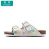 Fashion Astronomy cork slippers men strucplates couple beach slippers casual sandals men summer shoes
