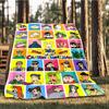 1pc Crayon Shin chan Outdoor Flannel Blanket, Lightweight Warm Cozy for Travel Camping Office Soft Polyester Fabric
