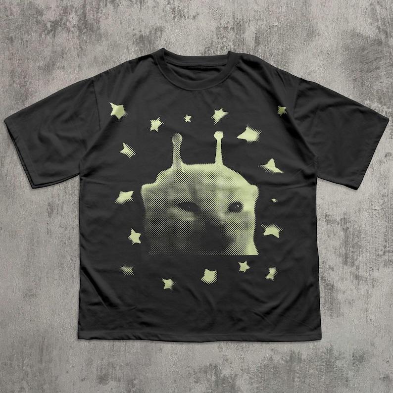 Summer Latest Style Fun Cat Print Pure Cotton TShirt Breathable Comfortable Fashionable Trendy Couples Outfit Streetwear