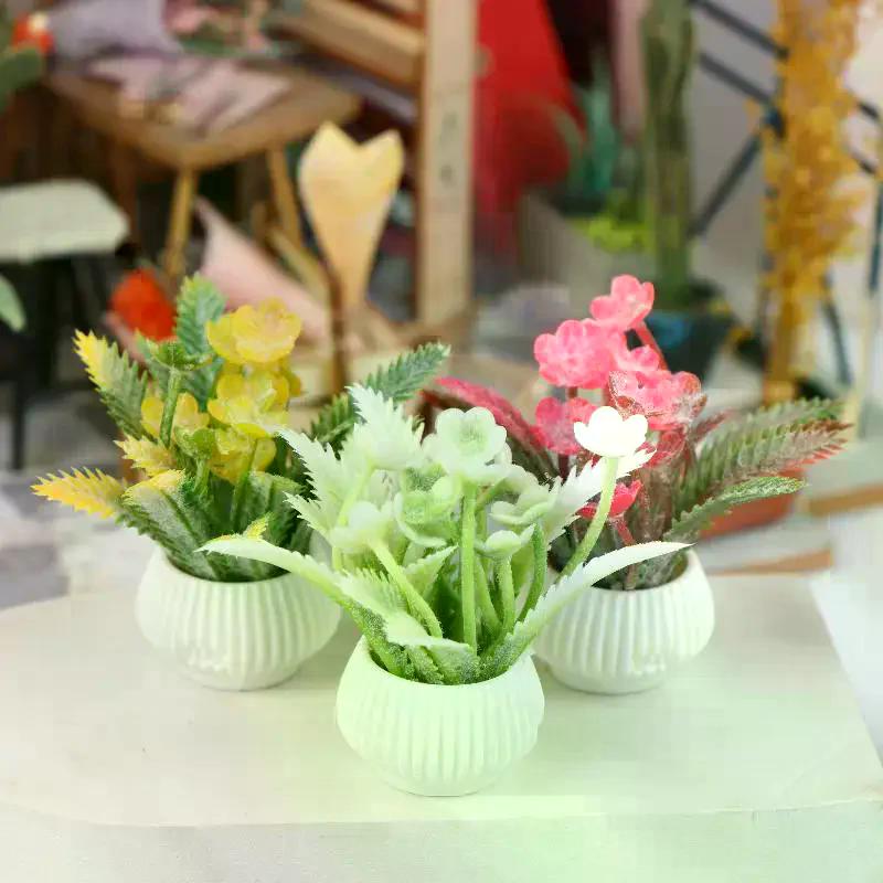 1/12 Dollhouse Simulation Potted Plants Model Dollhouse Home Decoration Micro Landscape Plants Ornaments Dolls House Accessories
